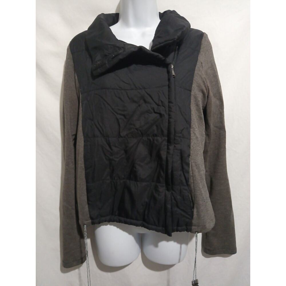 Akira Chicago Black Label Size L Gray / Black Zip Front Jacket